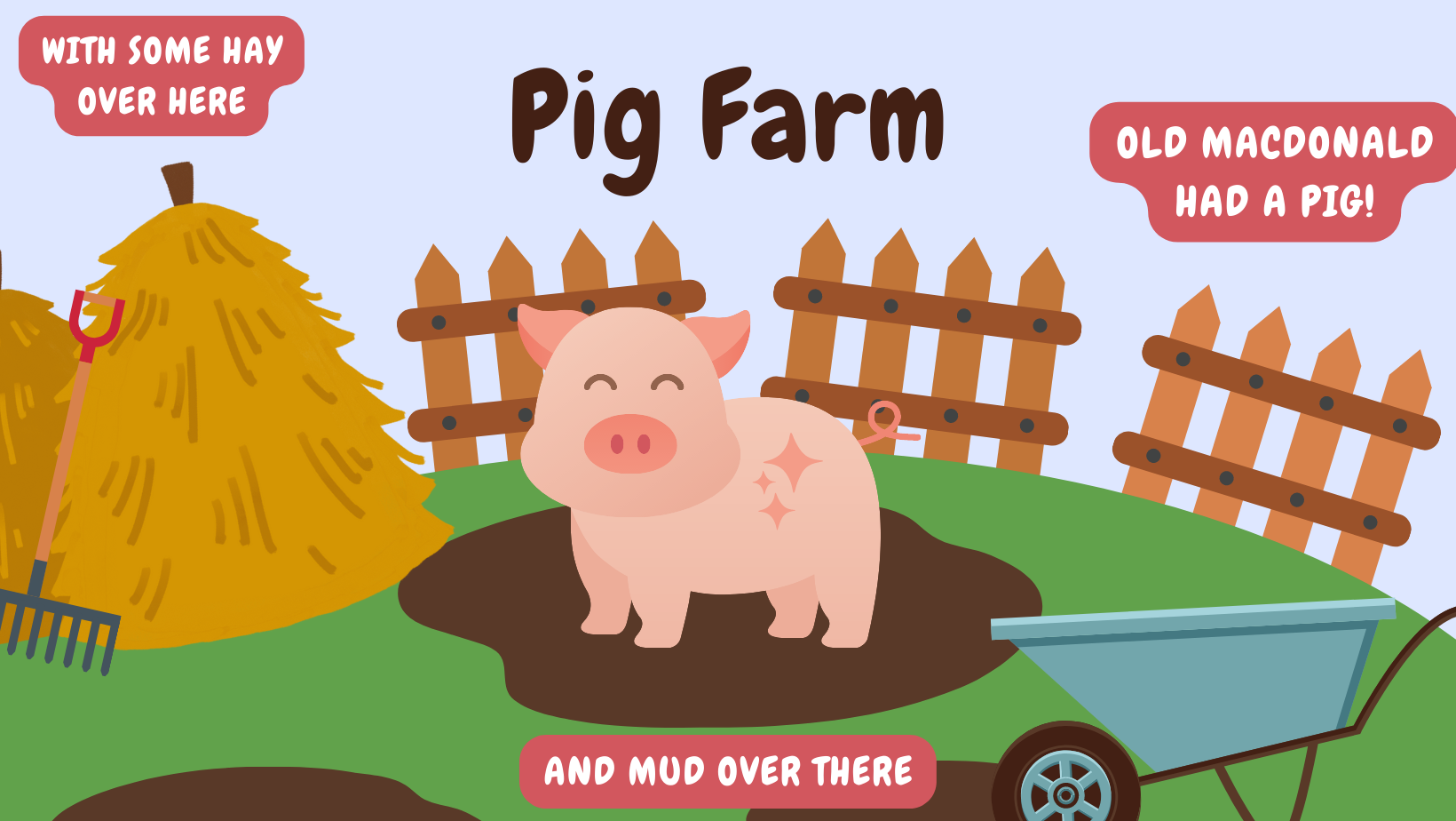 Farm Food Play Printable | Pigs Stuck in Mud!