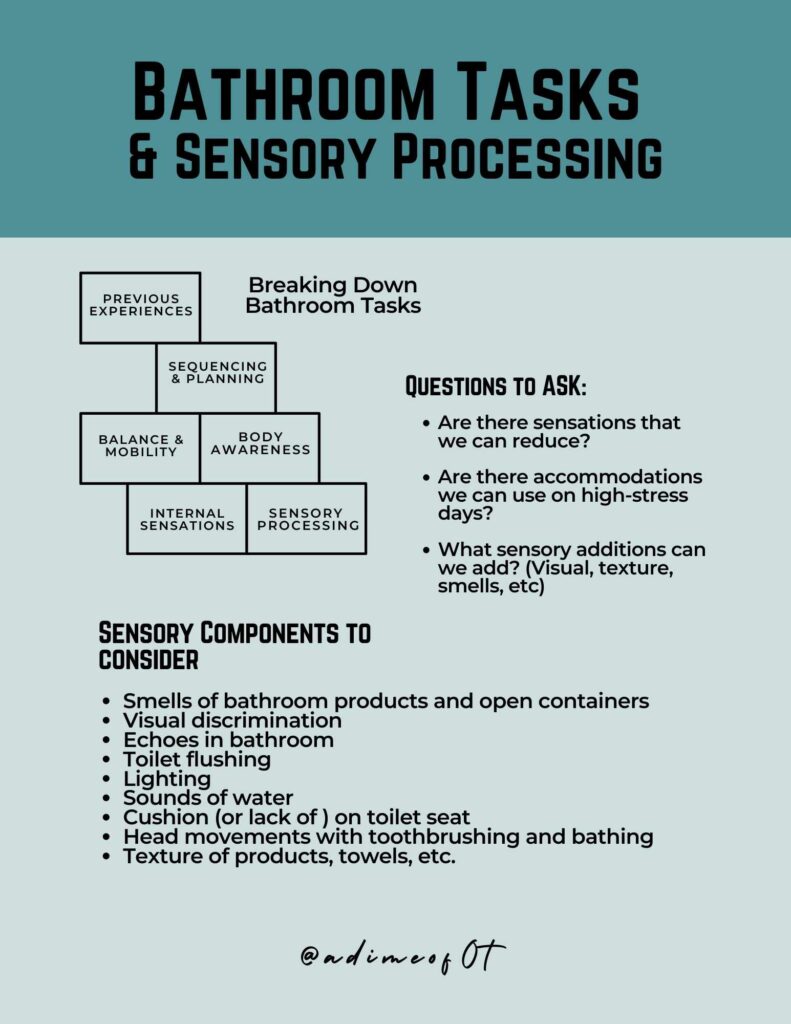 sensory processing bathroom resources